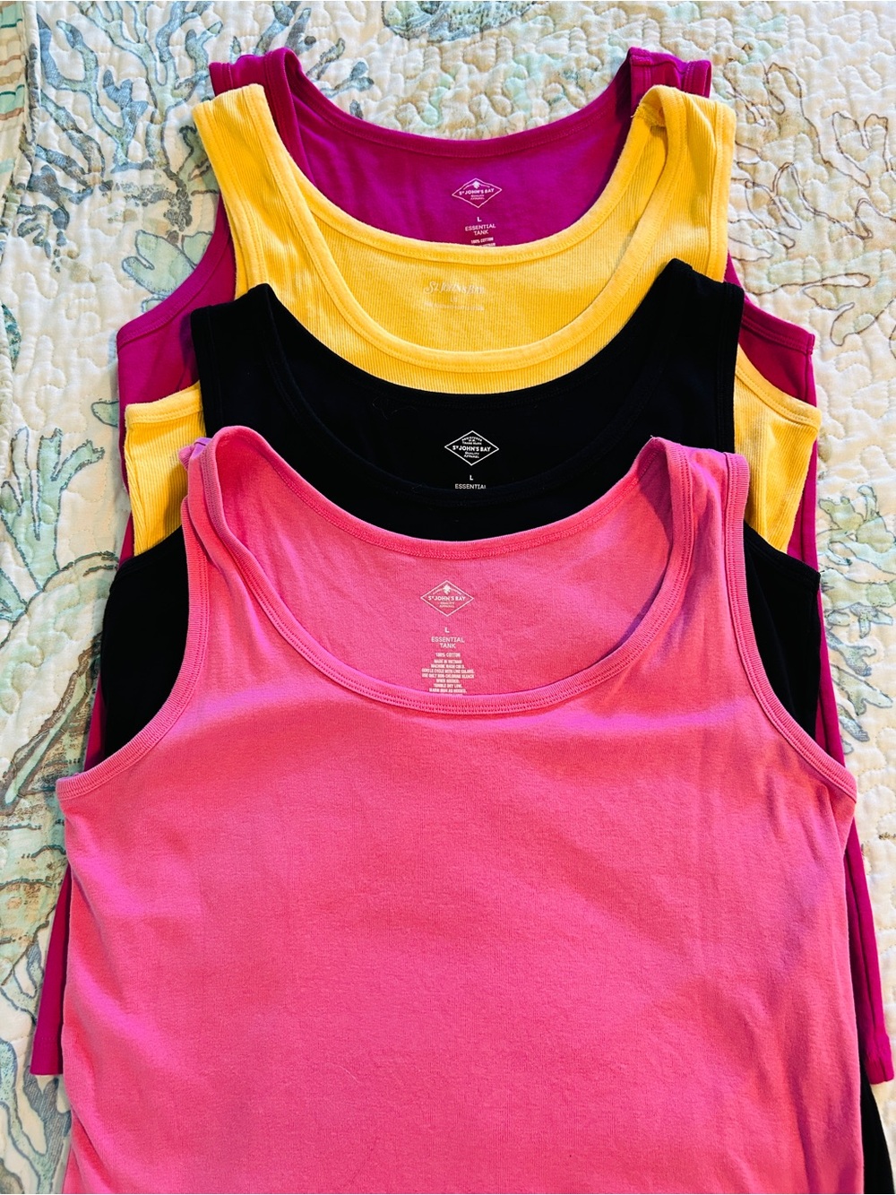 St John’s Bay tanks-set of 4